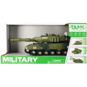 Tanc militar cu sunete si lumini MegaCreative 523020, 30cm, plastic, verde, 3+ ani