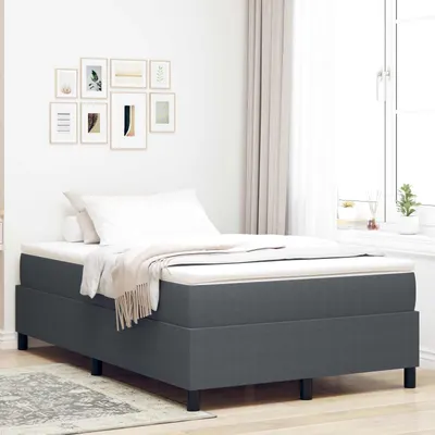 vidaXL Cadru de pat platformă Gri închis 120 x 200 cm