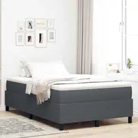 vidaXL Cadru de pat platformă Gri închis 120 x 200 cm