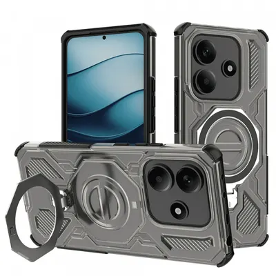 Husa pentru Xiaomi Redmi Note 14 5G, Techsuit, Carbon Shield Pro, Fumurie