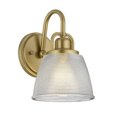 Aplica Dublin 1 Light Wall Light – Painted Natural Brass