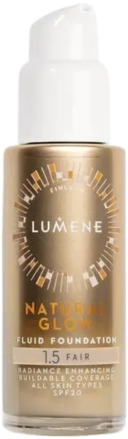 Lumene Natural Glow Fond de ten efect luminos, 1.5 Fair, SPF20, 30 ml