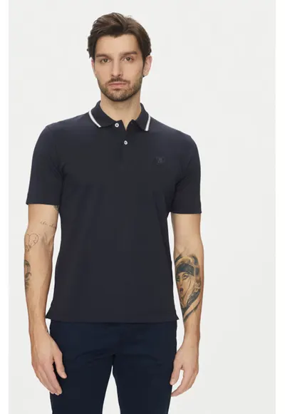Tricou barbati - 304865374 - Bumbac organic - Albastru - Albastru