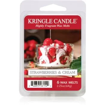 Kringle Candle Strawberries & Cream ceară pentru aromatizator