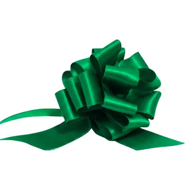 Fundă din satin, cu autoformare, verde