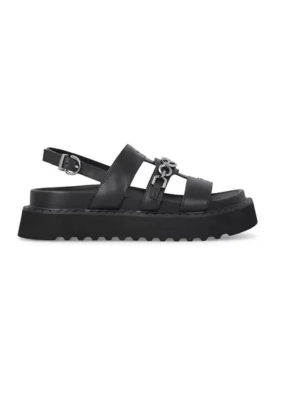 Sandale din piele Kate - Negru