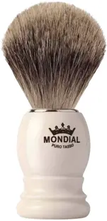 Mondial 1908 Perie de bărbierit cu păr din Fine Badger, mâner de fildeș