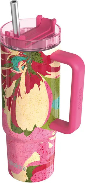 Cană termos Quokka Stream - Pink Flambé, 950 ml