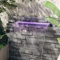 vidaXL Deversor de cascadă cu LED-uri RGB, acrilic, 108 cm