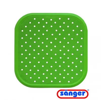 Covoras dus din cauciuc natural antiderapant 56x56 cm verde
