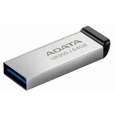 Memorie USB ADATA UR350 64 GB, USB 3.2, Argintiu