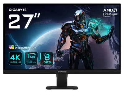 Monitor de gaming Gigabyte – GS27U, 27", UHD, 160Hz, 1 ms, negru