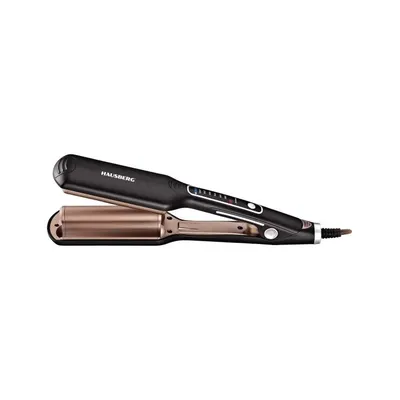Aparat pentru Coafat Par HAUSBERG HB-201NG, Ondulator tip bigudiu/ou, 170-220°C, 6 trepte, Afisaj digital, Incalzire PTC, 60W Engros