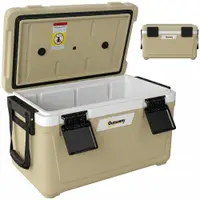 Outsunny cutie frigorifică auto picnic răcitoare portabile frigider băuturi reci călătorie ladă frigorifică congelator rigid bere 40L | Aosom Romania