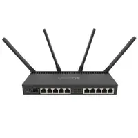 Router wireless Gigabit dual band MikroTik RB4011IGS+5HACQ2HND-IN, 10 porturi, port SFP+, 2.4/5 GHz, 300/1733 Mbps, PoE pasiv