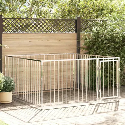 vidaXL Padoc de câini pentru exterior, 200 x 200 x 100 cm