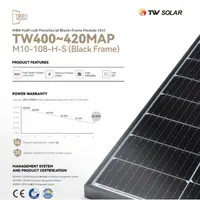 Panou fotovoltaic monocristalin 410W Tongwei Solar, Rama Neagra