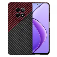 Husa pentru Realme 12x / 12, Techsuit, Carbonite FiberShell, Neagra Rosie