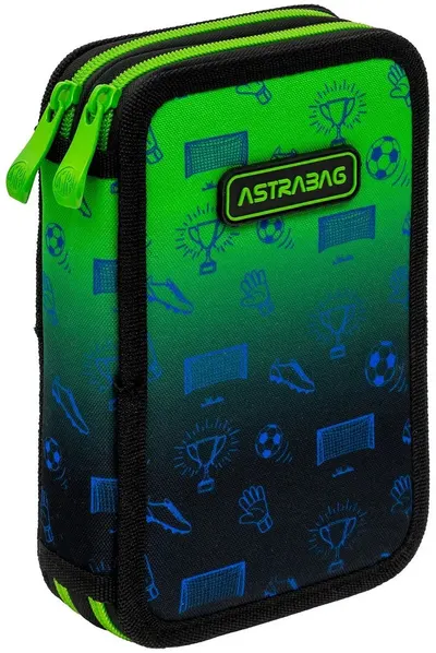 Neceser cu accesorii Astra Ombre Football - 2 fermoare