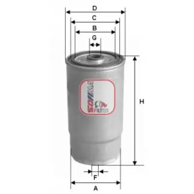 Filtru combustibil SOFIMA S 4122 NR