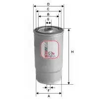 Filtru combustibil SOFIMA S 4122 NR