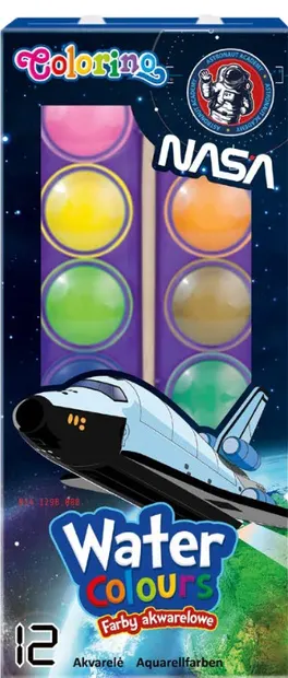 Acuarele Colorino - Nasa, 12 culori