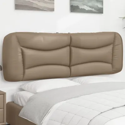 vidaXL Pernă pentru tăblie pat, Hvar, cappuccino, 160 cm, piele artificială