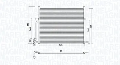 Radiator AC condensator potrivit BMW Z4 (E85), Z4 (E86) 2.0-3.2 12.02-02.09