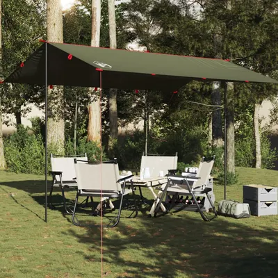 Gossi prelata de camping, verde masliniu, 406x306 cm, impermeabila