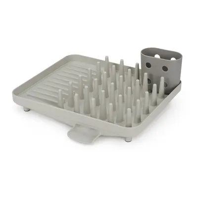 Scurgător de vase gri deschis din plastic 33,5x31,5 cm Duo – Joseph Joseph