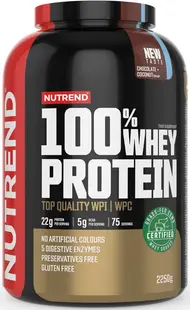 100% Whey Protein, ciocolată cu cocos, 2250 g, Nutrend