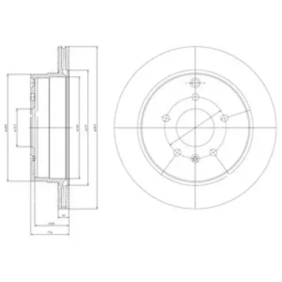 Disc frana DELPHI BG4069