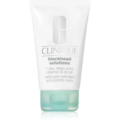 Clinique Blackhead Solutions 7 Day Deep Pore Cleanse & Scrub demachiant cu efect de peenling impotriva punctelor negre 125 ml