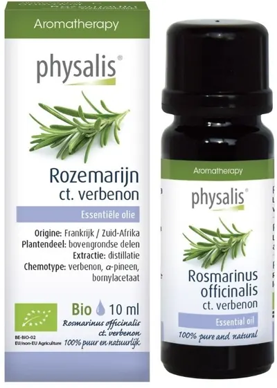 Ulei esențial organic, rozmarin, 10 ml, Physalis