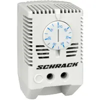 Termostat pentru ventilarea dulapurilor 1ND, comutator albastru Schrack IUK08566
