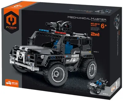 Constructor pentru copii 2 în 1 iM.Master - Jeep militar SWAT, 391 piese