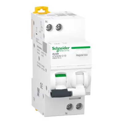 Acti9, Icv40n 1p+n C 10a 300ma Ac Rcbo