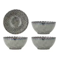 Boluri mici gri 4 buc. pentru supă din ceramică 625 ml Katrina – Bloomingville