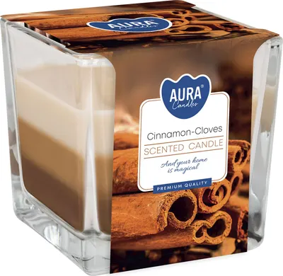 Lumânare parfumată Bispol Aura - Cinnamon Cloves, 170 g