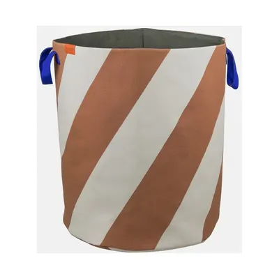 Coș de rufe cărămiziu/crem din material textil 5 l Diagonal – Mette Ditmer Denmark