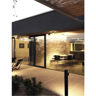 Pitic ADURO Negru Aluminiu & Acrylic LED 7.6 Wat 460Lm 3000K IP54 CRI>80 200-240 Volt Beam Angle 78º IP54 IP54