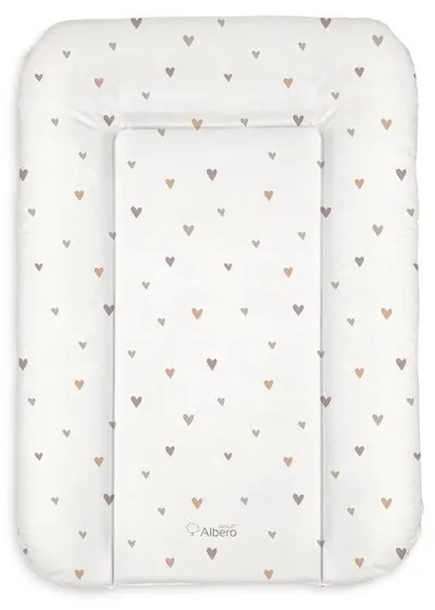 Saltea moale pentru înfășat Albero Mio - Mini Hearts, 70 x 50 cm