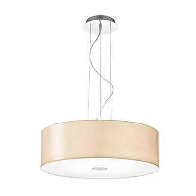 Lustra Woody, 5 becuri, dulie E27, D:600 mm, H:300/1100 mm, Maro