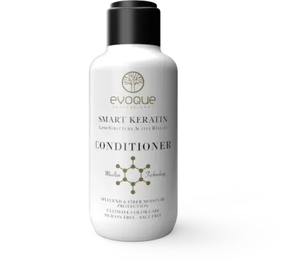 Balsam profesional Smart Keratin Travel Size EVOQUE USA, 100 ml - Reparare si netezire pentru par degradat, frizat sau tratat chimic - Evoque