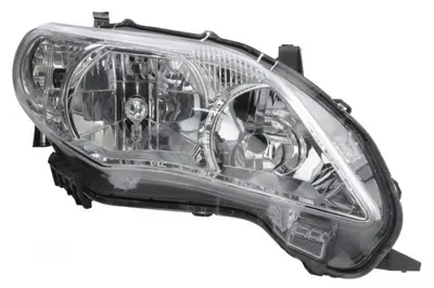 Far fata Dreapta (HB3 HB4, electric, manual, fara motoras, De tip Asia, culoare insert: cromat, culoare semnalizator: alb) potrivit TOYOTA COROLLA