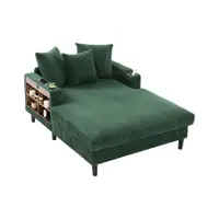 Chaise-longue multifuncțională din cord, Verde | Aosom Romania