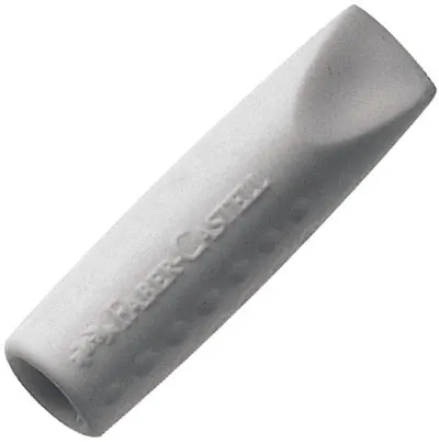 Guma-capac Faber-Castell - Gri, 2 bucati