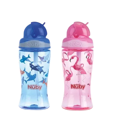 Pahar Flip It cu pai +4 ani, 360ml, Nuby