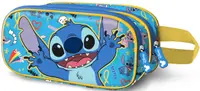 Penar școlar 3D Karactermania Lilo & Stitch - Hello, 2 fermoare