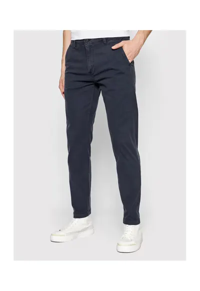 Pantaloni barbati - 301338437 - Bumbac - Albastru - Albastru